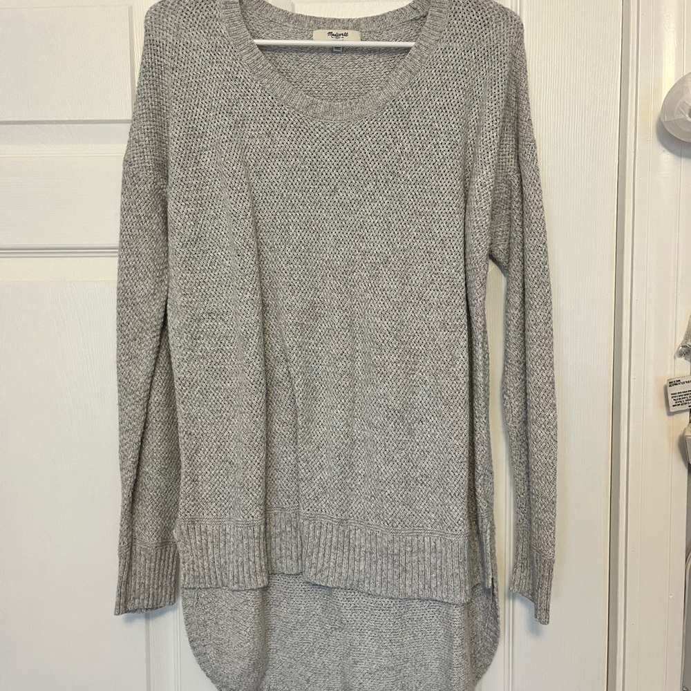 Madewell Gray Crew Neck Sweater